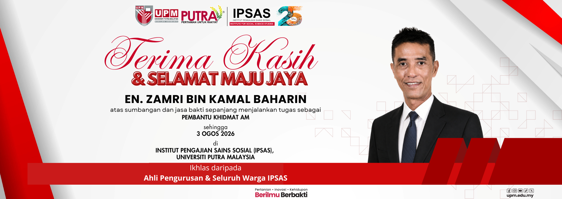 TERIMA KASIH DAN SELAAMT MAJU JAYA